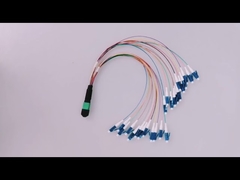 MPO-12F LC ফাইবার অপটিক প্যাচ ক্যাবল